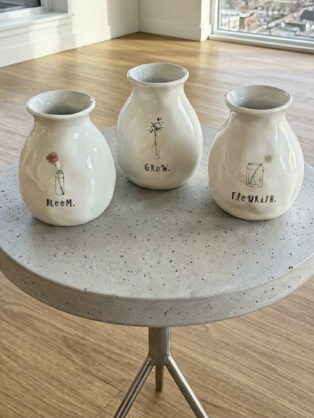 NWOT Rae Dunn Bud Vases - Set of 3